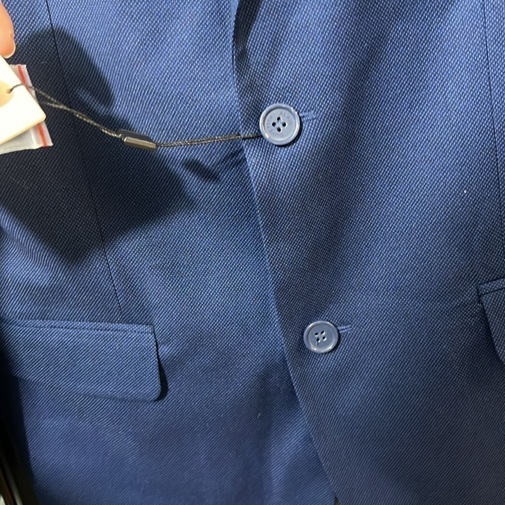 Birds Eye Blew 38l Men’s Two Button Blazer Nwt — image 3 of 6